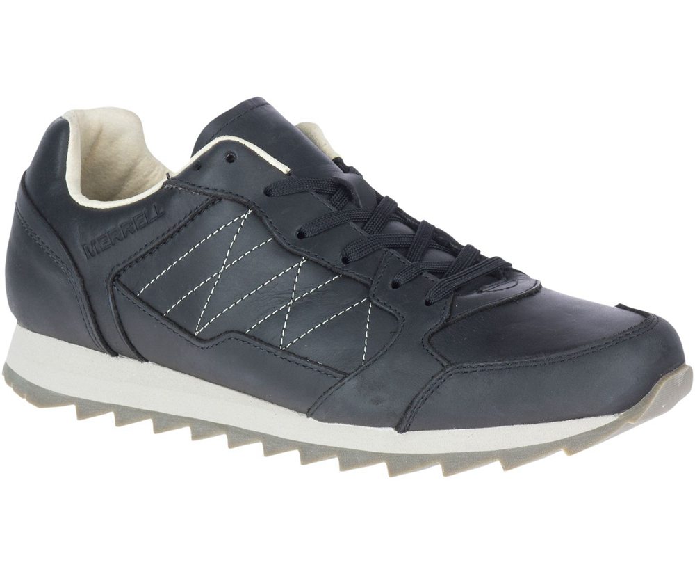 Merrell Sneakers Black - Alpine Leather - Mens 94AZPXHYG